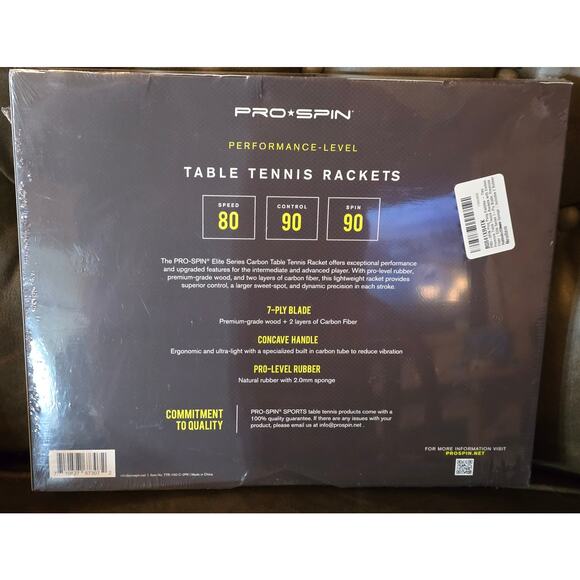 Pro Spin Performance Table Tennis Rackets - Speed, Control, Spin - Picture 2 of 2